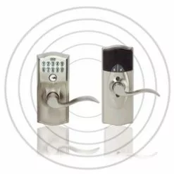 Schlage FE599-619 - Z-Wave Lever Lock - Satin Nickel