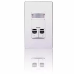 Leviton OSSMD-GDB Dual-Relay Multi-Technology Wall Switch Occupancy Sensor - Black