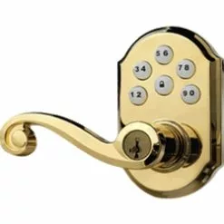 Kwikset 99120-004 - Motorized Lever W/Home Connect - Polished Brass