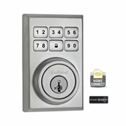 Kwikset 99100-013 - Contemporary Style Motorized Deadbolt W/Home Connect - Polished Chrome