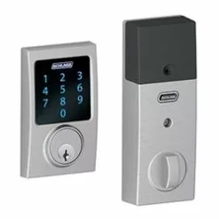 Schlage BE469CEN625 - Z-Wave Motorized Touchscreen Deadbolt-Bright Chrome (Century)