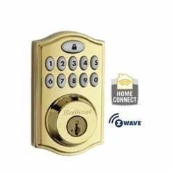 Kwikset 99140-001 - 914 Motorized Deadbolt W/Home Connect - Polished Brass