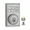 Kwikset 99100-020 - ZigBee Contemporary Style Motorized Deadbolt W/Home Connect - Polished Chrome