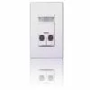 Leviton OSSMD-FTA Dual-Relay Multi-Technology Wall Switch Occupancy Sensor - Almond